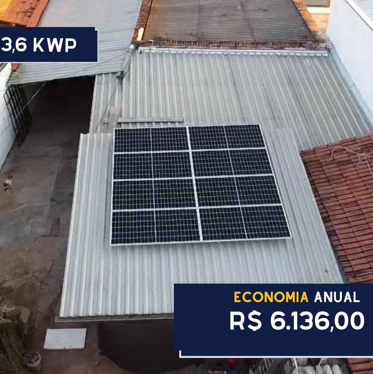 Instalação fotovoltaica - Abreu Móveis