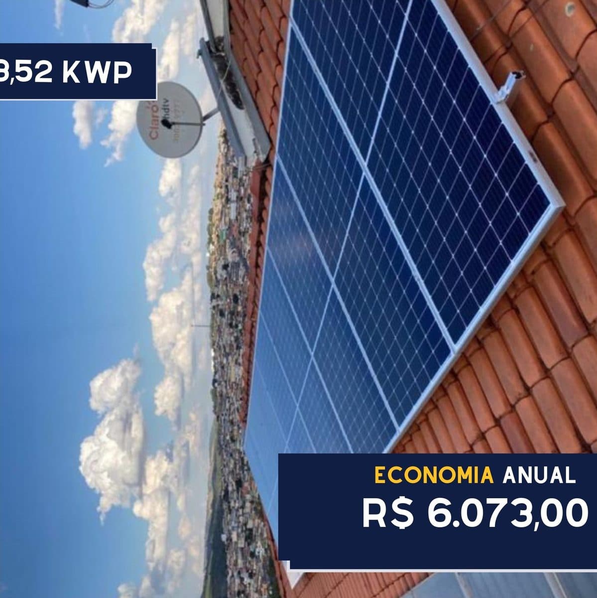 Instalação fotovoltaica residencial - Walter